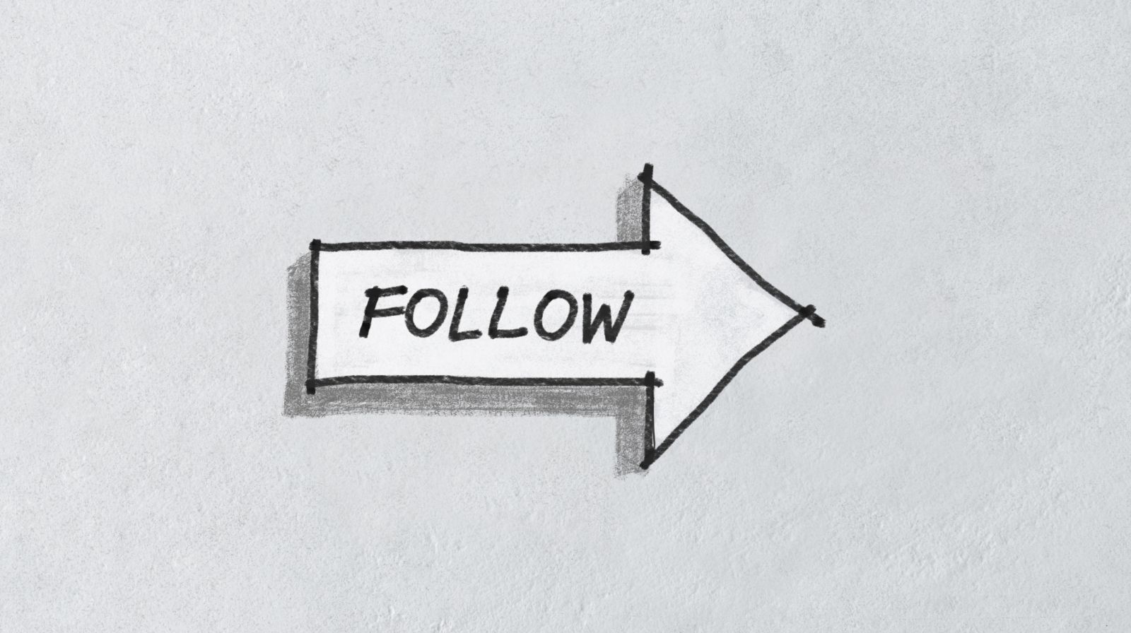 Freccia con scritta “follow”, simbolo di monitoraggio e follow-up durante il processo di onboarding internazionale